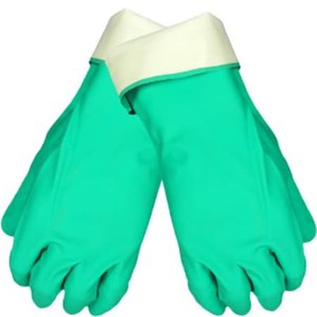 Best Glove BestA Glove Extra Large Nitrile 15 Mil Green Flock-Lined Glove 845-730-10